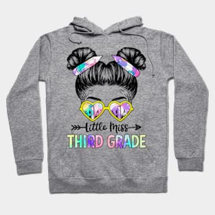 Little Miss Third Grade Girls Back To School Shirt Daughter Hoodie